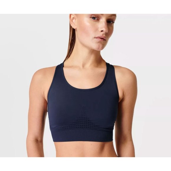 Sweaty‎ Betty Stamina Workout Bra Navy S - Picture 1 of 6
